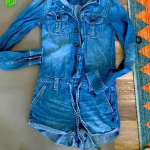 Denim romper